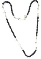 Collana Cesare Paciotti Uomo Rosary in Argento Pietre dure JPCL0745B - JPCL0745B